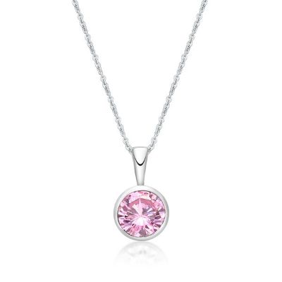Picture of OCTOBER   , 5mm BEZEL PENDANT with CHAIN